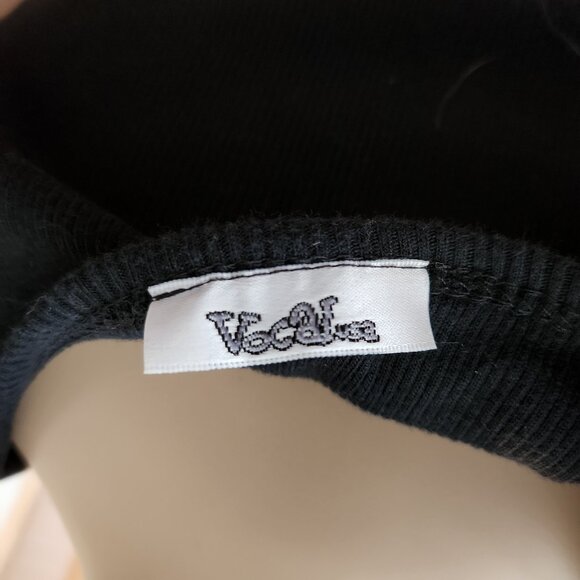 VocalUSA - Black Tank Top with Embellished Cross Pattern Size Small - Picture 14 of 14